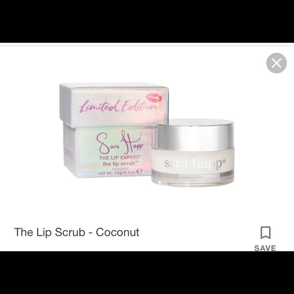 Sara happ limited edition coconut lip scrub